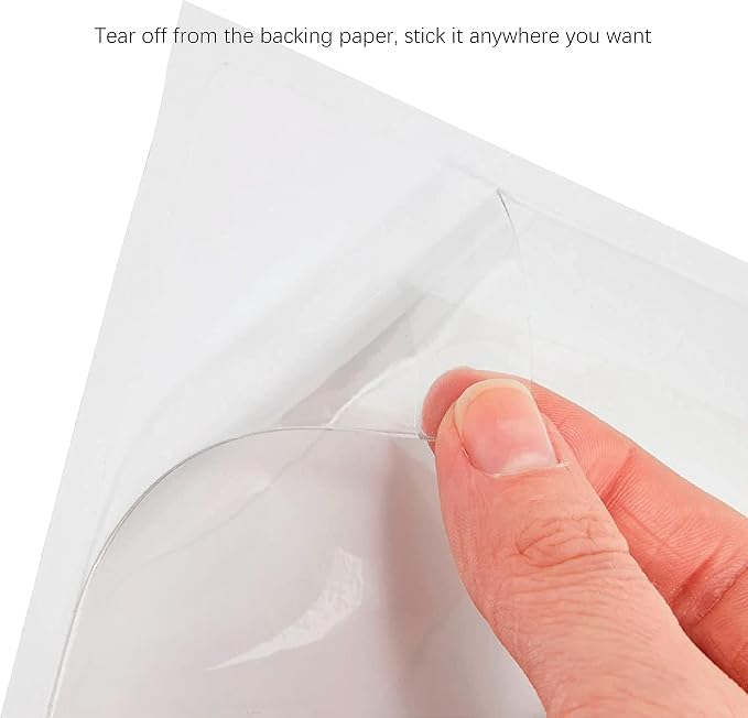 IMAGAME Clear Adhesive Business Card Pocket swith Side Open - Image 5