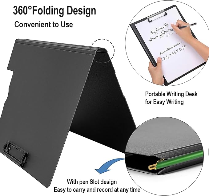 4 Pack Foldable Clipboards, A4 Clipboard Folder, Office Clipboard Folder - Image 4