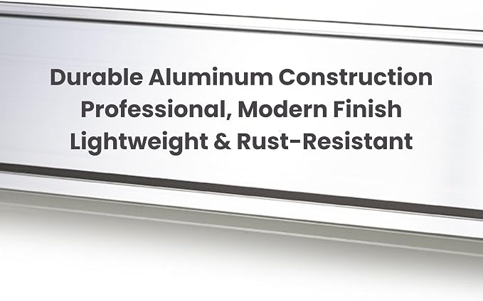 2" x 8" Aluminum Office Desk Nameplate Sign Holder 1 Pack - Image 9