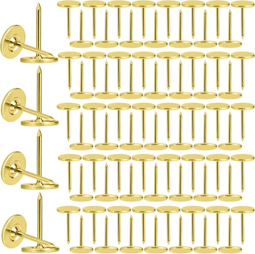 100pcs Flat Head Thumb Tacks for Wall, 0.4" x 0.6" Decorative Wall Pins Nails by Unknown