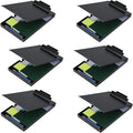 ZCZN Aluminum Clipboard with Storage, 6 Pack Recycled Metal Clipboard Box by ZCZN
