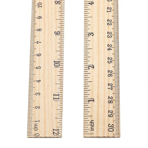 10 Pack Wooden Ruler 12 Inch Rulers Bulk Wood Measuring Ruler Office Ruler 2 - Image 6