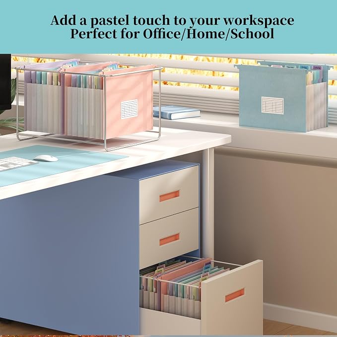 Expanding Hanging File Folders for Filing Cabinet, 7 Accordion Pockets Filing - Image 5