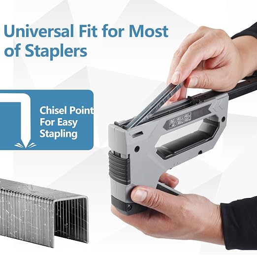 Heavy Duty T-50 Staples 3/8 inch Length 1620-Count, 3/8" Crown Beveled Chiseled - Image 3
