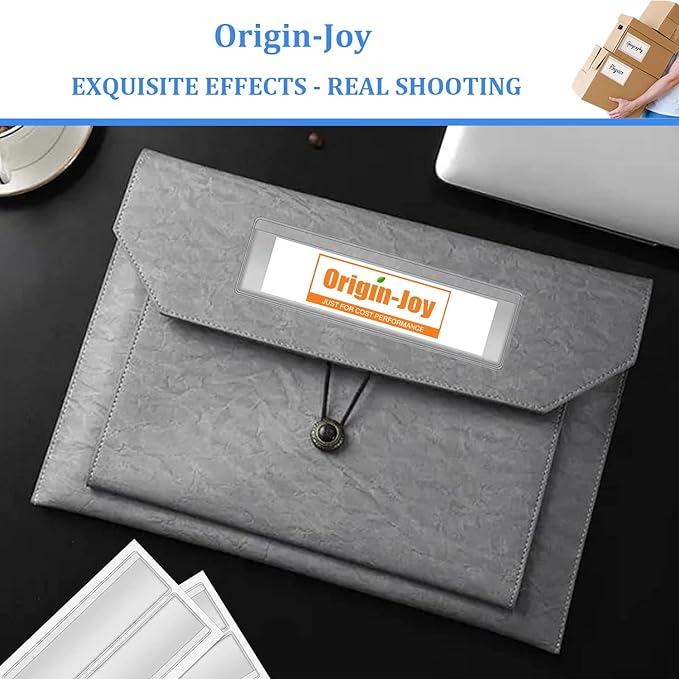 Origin-Joy 35 PCS Self Adhesive Index Card Pockets - Image 5