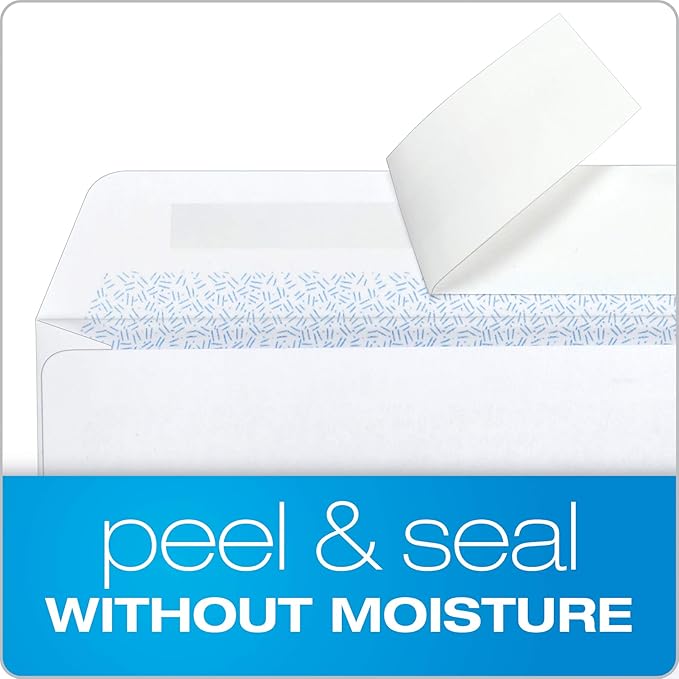 Quality Park #8 Double Window Envelopes, Self Seal Security Envelopes - Image 3