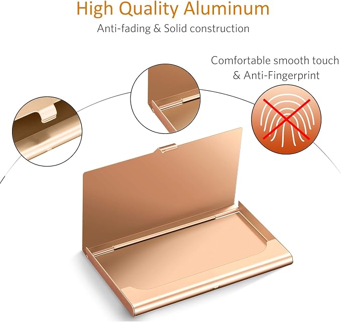 Leinuosen 10 Pack Business Name Card Holder Case Aluminum Business Name Card - Image 6