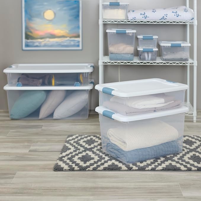 Sterilite 30-Pack Latching Box, Under Bed Storage Bins - Image 7