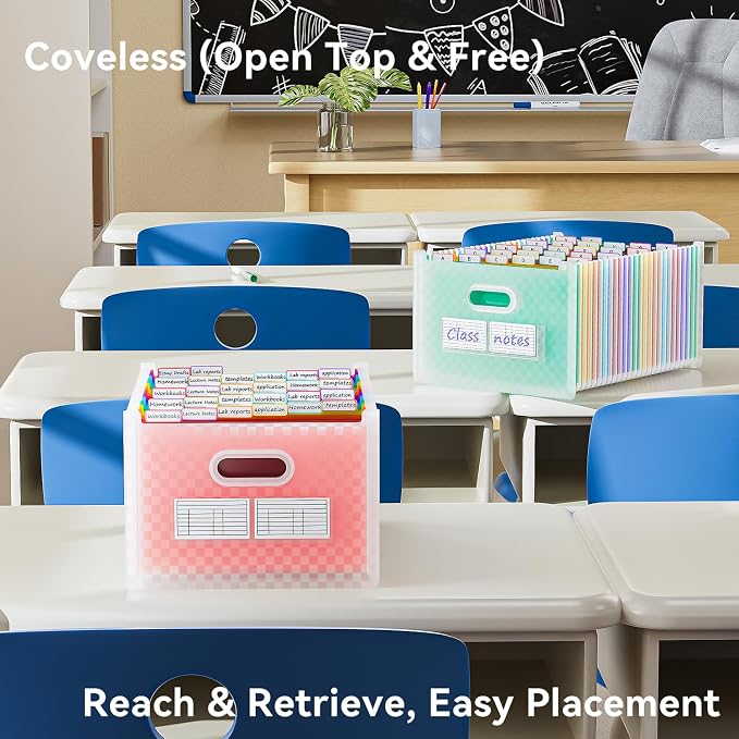 ThinkTex 26 Pockets Expanding File Folder, Upright & Open Top, A-Z Colorful Tabs - Image 3
