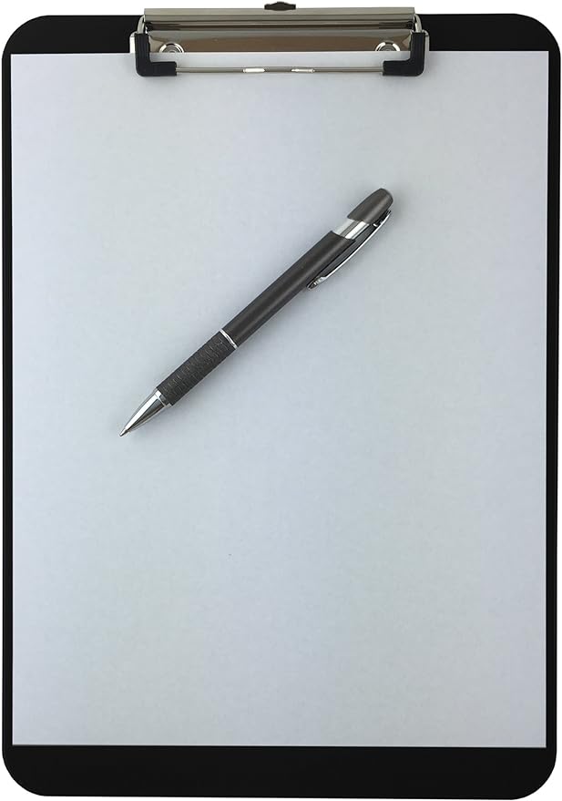 Trade Quest Plastic Clipboard Opaque Color Letter Size Low Profile Clip - Image 3