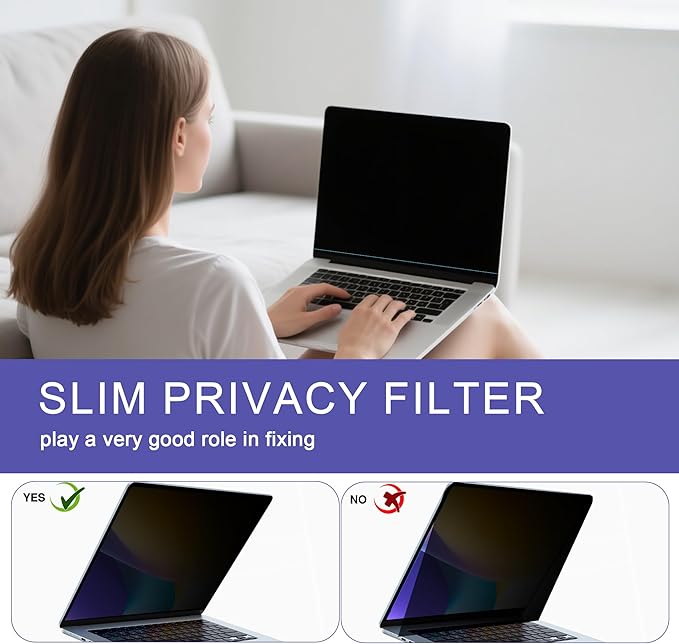 360° Privacy Screen Protector for MacBook Pro 16 Inch, Privacy Screen Filter - Image 4