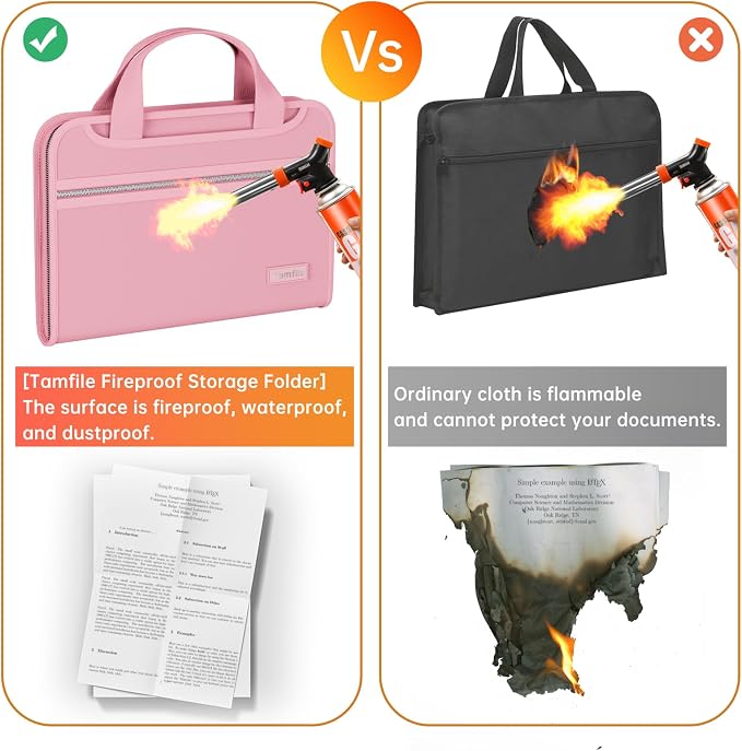 Tamfile Fireproof Accordion File Organizer - Image 3