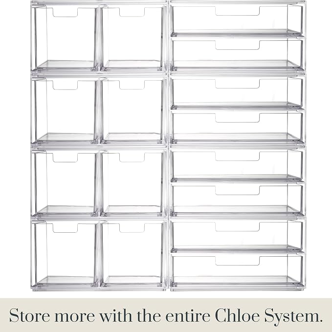 STORi Stackable Desk Organizer drawers, 4 Tall Drawers - Image 6