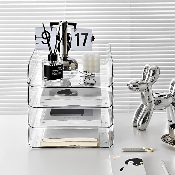Gagee 2 Pack Paper Organizer for Desk, Office Desk Organizer for Notes - Image 6