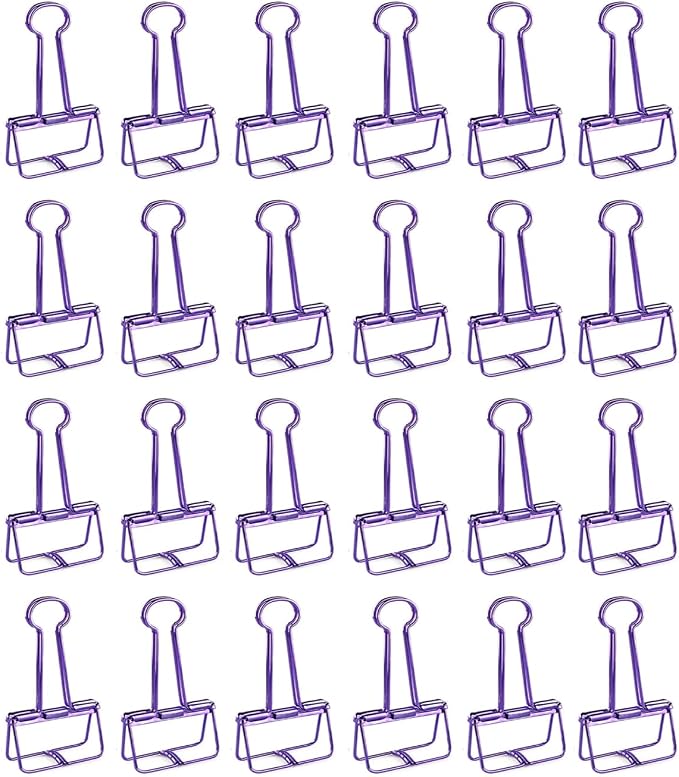 Purple Binder Clips - Image 7