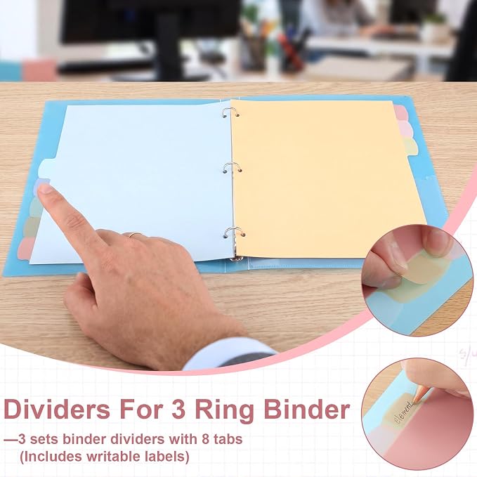 3 Sets of 24Pcs Binder Dividers - Image 3