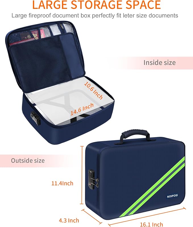 Noiposi 5200℉ Fireproof Document Box - Image 6
