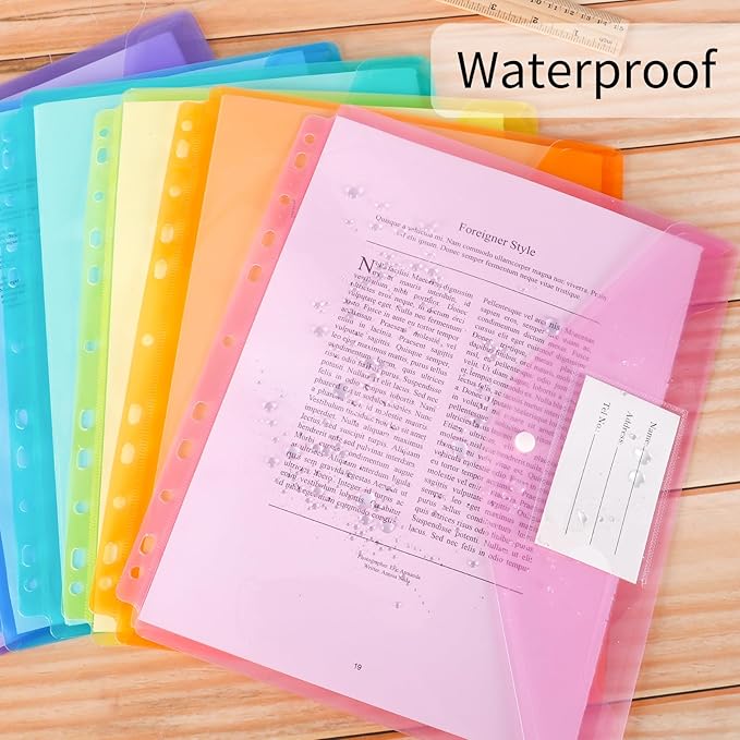 EOOUT 30pcs Binder Sleeves, Binder Pockets - Image 4