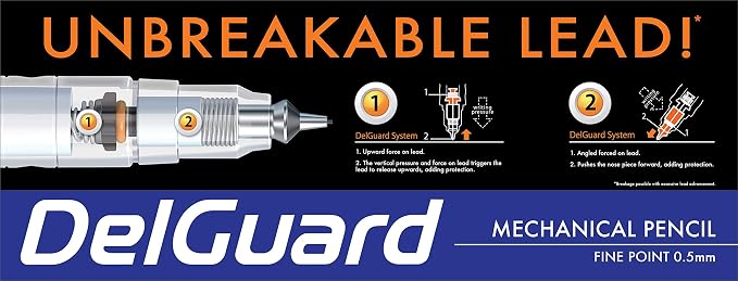 Zebra Pen DelGuard Lead Refills 0.5mm HB, Break-Resistant Graphite - Image 4
