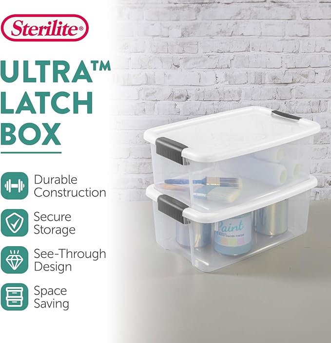 Sterilite 6-Pack Ultra Latching Box, Storage Bins - Image 2