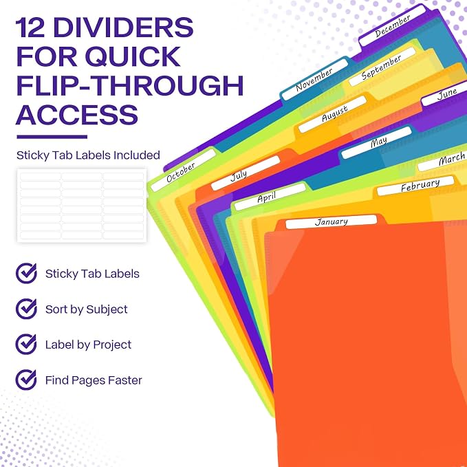 Binditek 2 Pack 24 Pocket Poly Project Organizer - Image 7