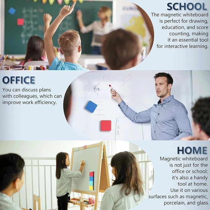 XKDOUS 72 Pack Mini Dry Erase Eraser, Small Magnetic Whiteboard Eraser - Image 7