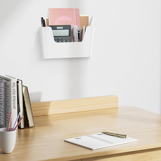 JOMOLA No Drilling File Holder 3 Pack Mail Organizer Wall Mount File Organizer - Image 9