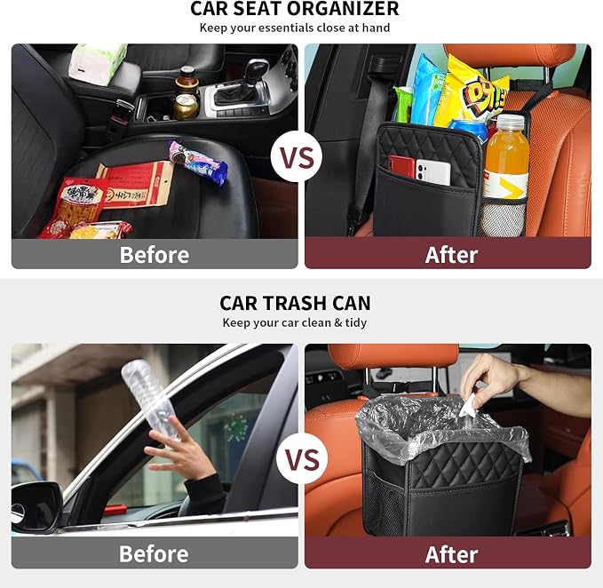 FrgKbTm Car Seat Back Organizer, Waterproof Car Backseat Organizer - Image 2