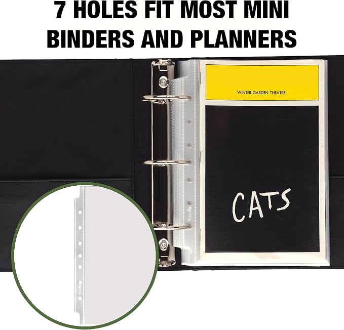 Samsill Mini Sheet Protectors, 5.5 x 8.5 Inch Page Protectors - Image 4