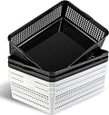 Eslite A4 Size Plastic Storage Basket, Desktop File Paper Letter Organizer Tray by Eslite