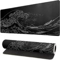 Brecoy Japanese Sea Wave Large Mouse Pad, Anime Black Gaming, Extended Kanagawa by Unknown