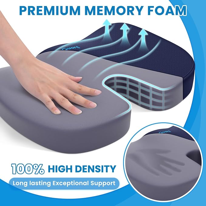 TushGuard Seat Cushion, Office Chair Cushions, Car Seat Cushion, Non-Slip - Image 3