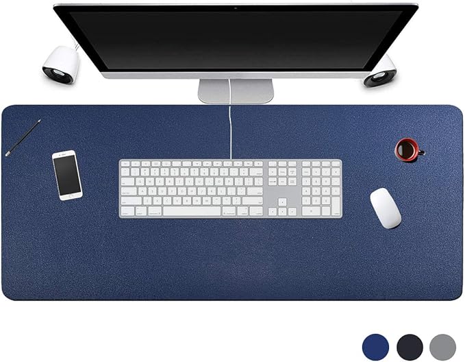 Desk Pad for Office Home 31" x 13", PU Leather Waterproof Large Desk Writing by Piboshi