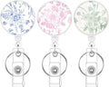 BESARME 3 Pack Badge Reels Retractable Badge Clip by BESARME