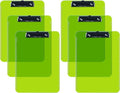 Pack of 6 Plastic Clipboards by DAVISGROUP