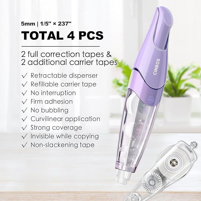 Refillable Retractable Correction Tape - Image 2