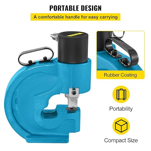 Happybuy CH-70 Hydraulic Hole Punching Tool 35T Hole Digger Force Puncher - Image 6