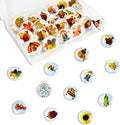 24Pcs Thanksgiving Decorative Push Pins Fall Theme Thumbtacks by Tandarui