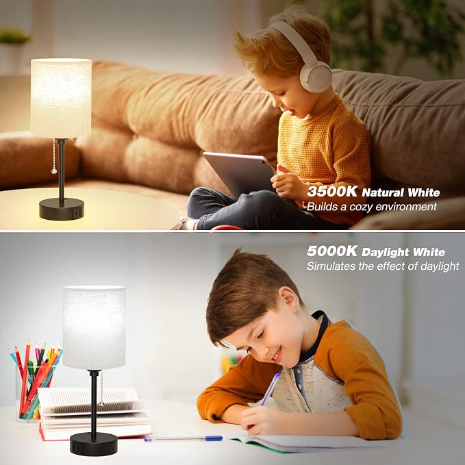 Small Bedside Lamps 3 Color Modes - Image 7