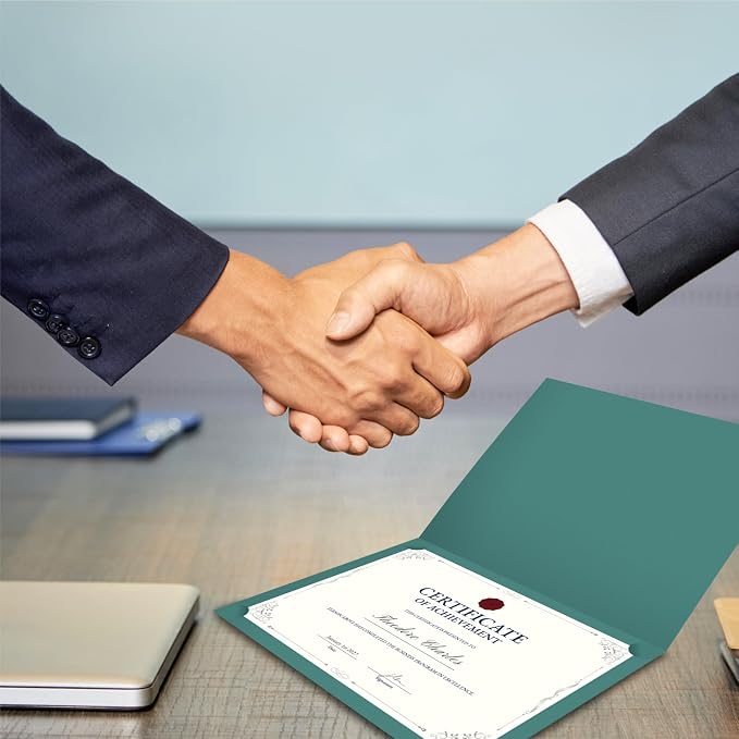 BELLE KR® Green Certificate Holders 8.5 x 11, Documents and Diplomas - Image 5