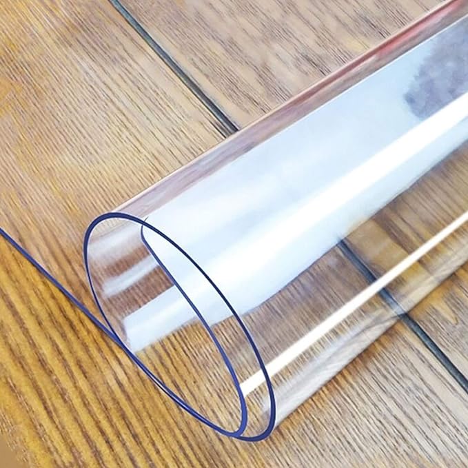 LovePads Clear Table Cover Protector, 46 x 66 Inch 2mm Thick Plastic Table Cover by LovePads