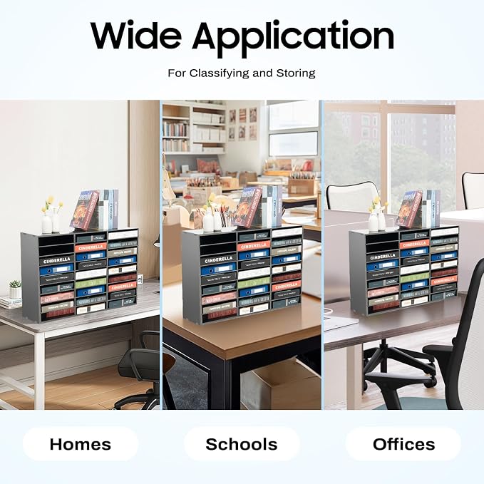 27 Slot Literature Organizer – Desktop File Sorter - Image 7