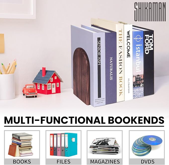 Book Ends, Bookends Wood Book Ends Universal Economy Bookend - Image 5