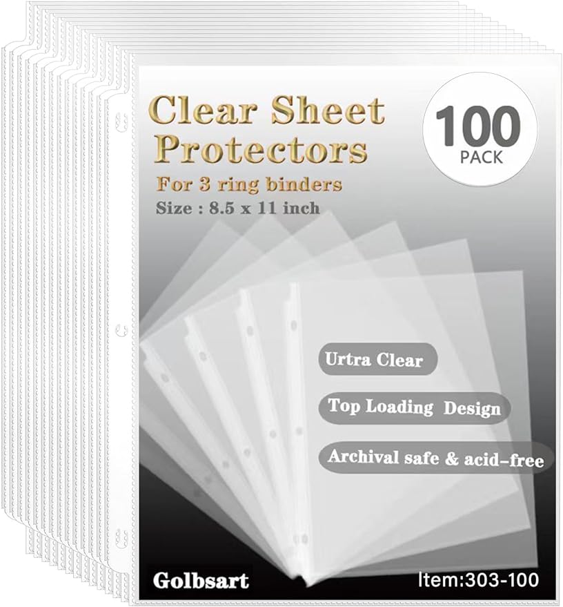 Sheet Protectors 8.5 x11 Inch, 100 Pack Page Protectors - Image 8