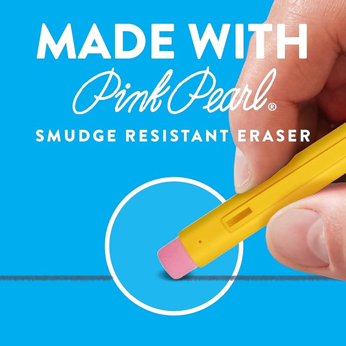 Paper Mate SharpWriter Mechanical Pencils Yellow | 0.7 mm | Shock-Absorbing Tip - Image 4