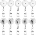 50 Pack Badge Reels Retractable by Maileto