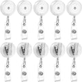 25 Pack Badge Reels Retractable by Maileto