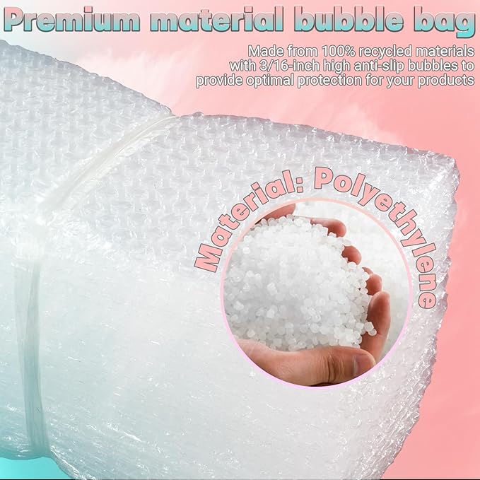 50-Pack 6"x8"Clear Bubble Out Bags - Image 3