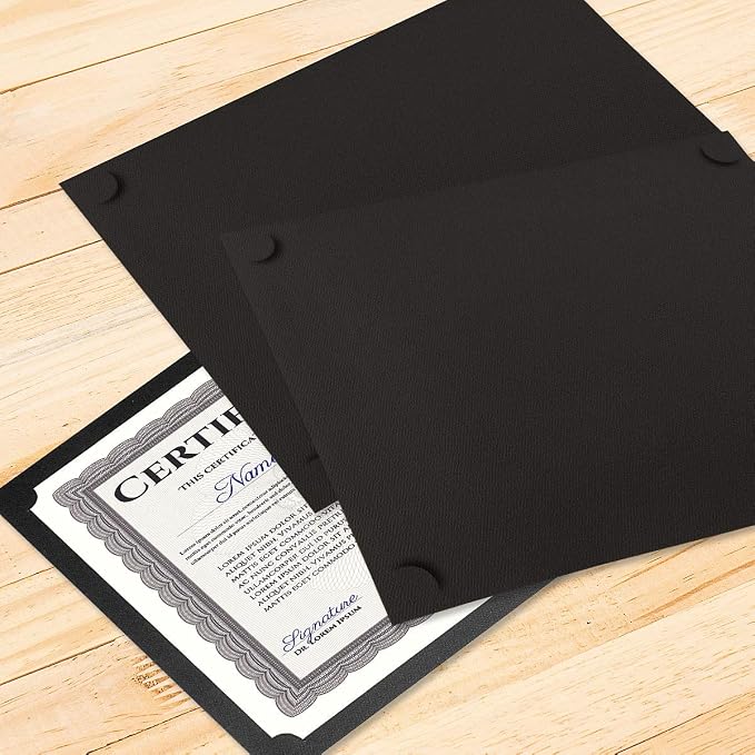 Plain Black Certificate Holders - Image 7