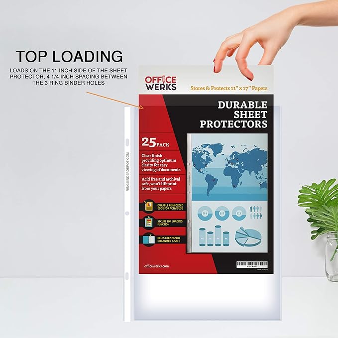 Office Werks 11x17 Sheet Protectors - Image 3